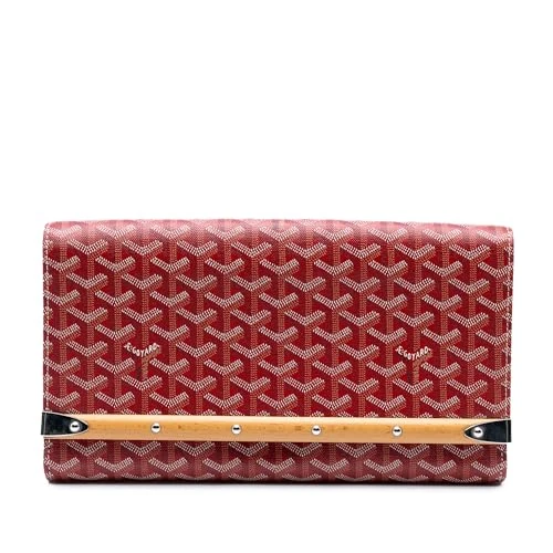 Pre-Loved Goyardine Monte Carlo Bois Clutch Bag - Image 1