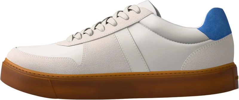Calvin Klein Men's Classic Cups Lace Mix Emb Tongue Ym0Ym01395 Low Top, Grey (Dk Ecru/Lapis Blue/Gum), 9 - Image 1