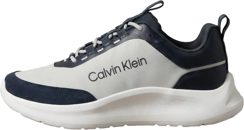 Calvin Klein Men's Light Eva Runn Ess Laceup Ny-Su HM0HM02342 Low Top, Blue (Calvin Navy/Light Grey), 11