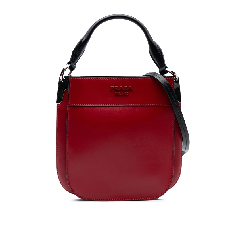 Prada Pre-Loved Small City Calf Margit Satchel