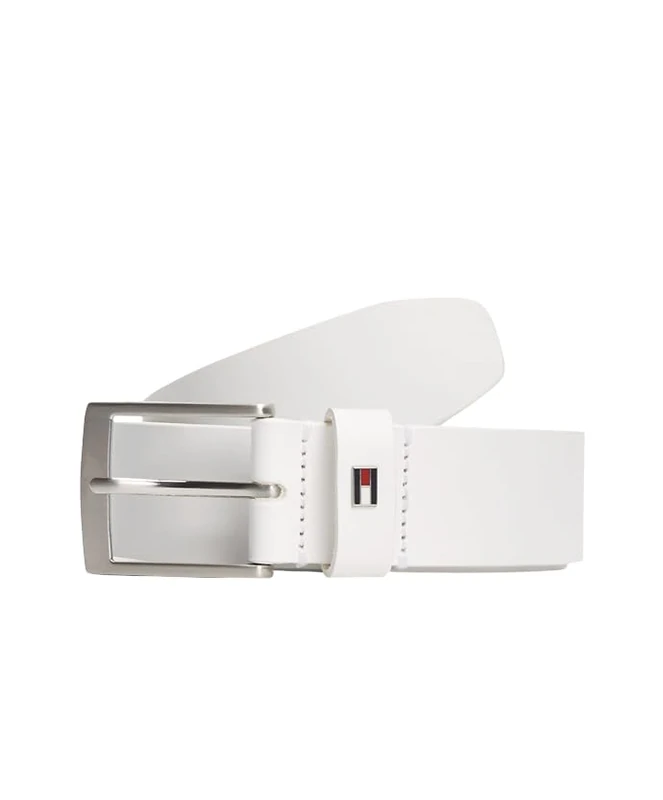 Tommy Hilfiger Men Adan 3.5 Ext Am0Am13014 Fixed Belt, WHITE, 95