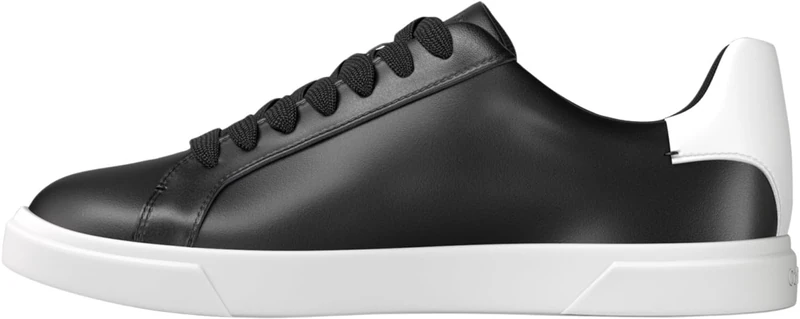 Calvin Klein Women's Low Prof Cupsole LTH HW0HW03295 Low Top, Black (Black/Bright White), 6