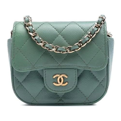 Chanel Pre-Loved Micro Mini Classic Caviar Single Flap Crossbody Bag