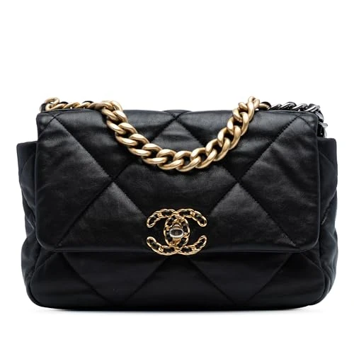 Chanel Pre-Loved Medium Lambskin 19 Flap Handbag