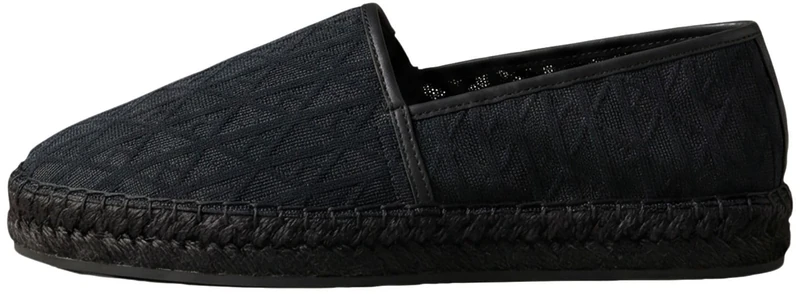 Calvin Klein Women's Espadrille AOP Spacer Mesh HW0HW03032 Espadrilles, Black (Triple Black), 4