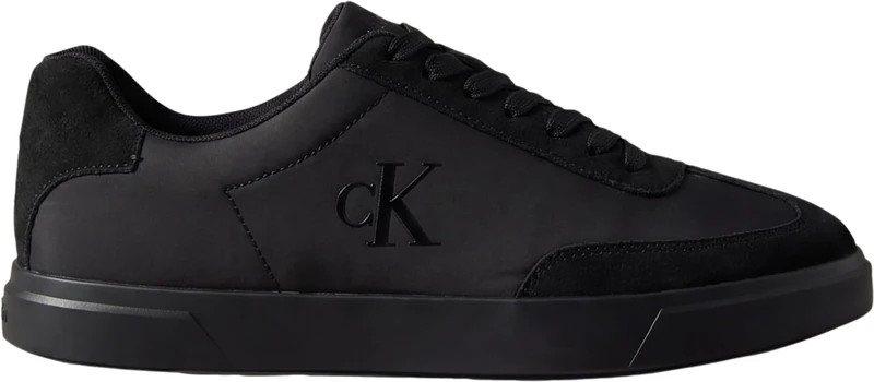Calvin Klein Men's Cupsole Trainers Low with Branding, Black (Triple Black), 8