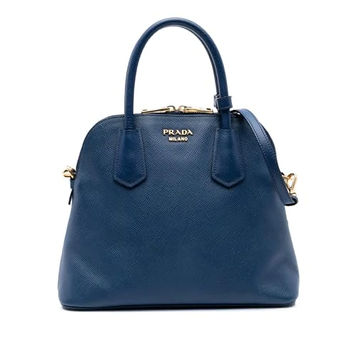 Prada Pre-Loved Medium Saffiano Cuir Dome Satchel