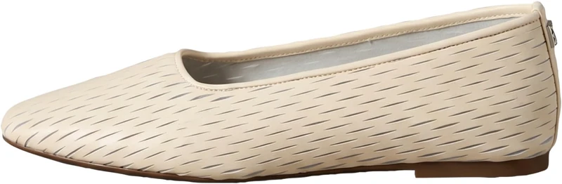 Calvin Klein Women's Oblique Ballerina Cut LTH HW0HW03033 Ballerinas, Pink (Light Cashew), 7
