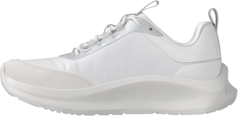 Calvin Klein Women's Runner Trainers Light EVA Run Essential Lace-up Ny-Su Wmn Sporty, Blue (Bright White/Silver), 7