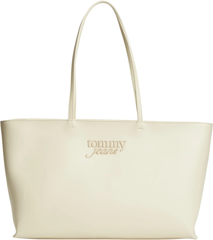 Tommy Jeans Women Tjw Must Tote AW0AW18772 Tote, BEIGE, One Size - Image 1