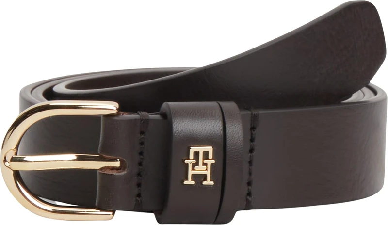 Tommy Hilfiger Women Essential Effortless 2.5 Aw0Aw16836 Adjustable Belt, BROWN, 90