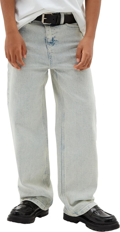 Calvin Klein Boy's Skater Black Blue Stone Wash LVCKTJC21B Other Jeans, Denim (Bleachout Wash), 10 Years