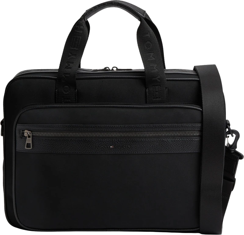Tommy Hilfiger Men Th Repreve Computer Bag AM0AM14445 Other Workbags, BLACK, One Size - Image 1