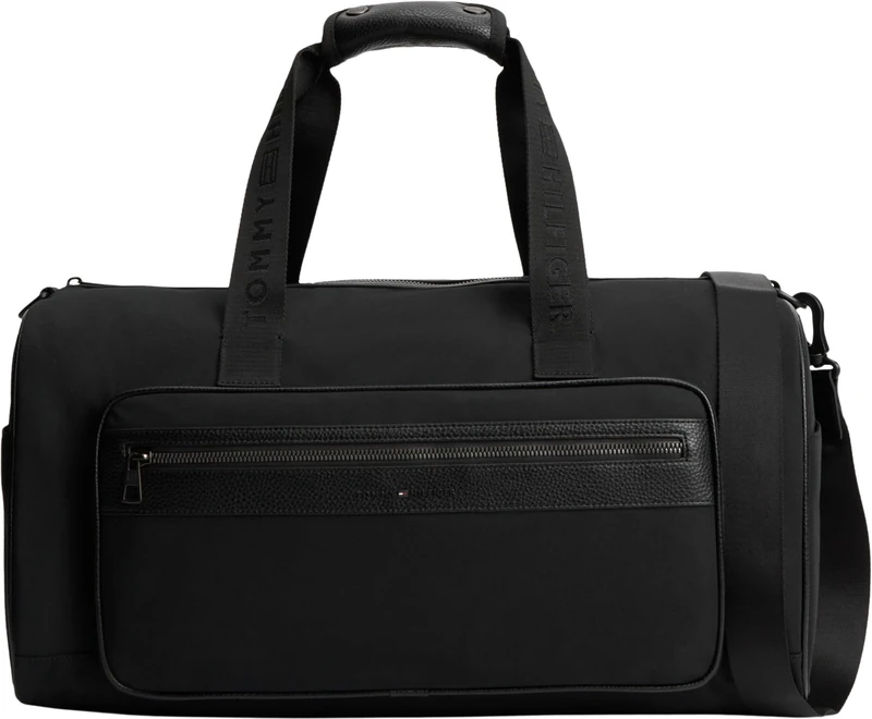 Tommy Hilfiger Men Th Repreve Duffle AM0AM14447 Duffle Bag, BLACK, One Size