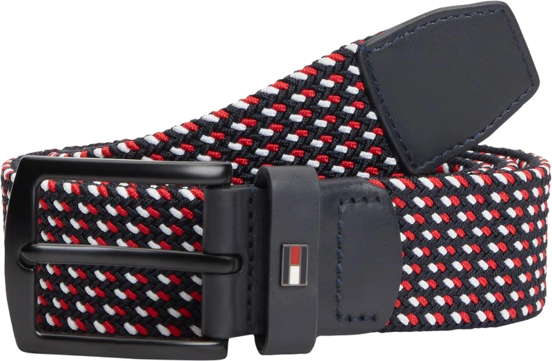 Tommy Hilfiger Men Denton Elastic AM0AM14387 Other Belts, BLUE, 100