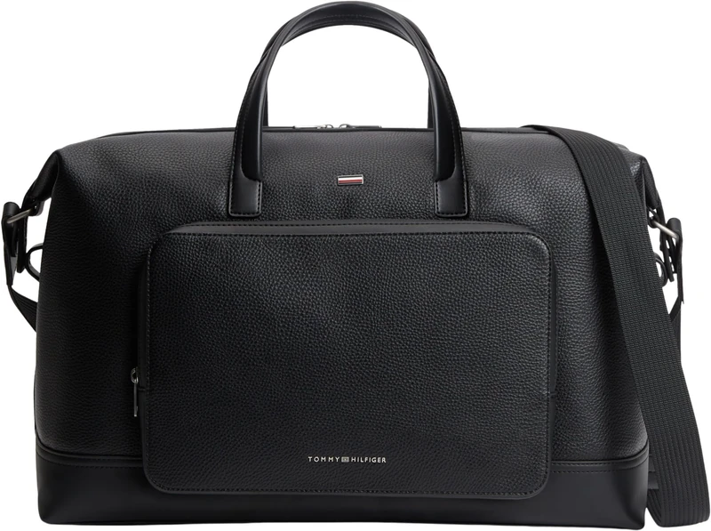 Tommy Hilfiger Men Th Central Duffle AM0AM14436 Weekender, BLACK, One Size