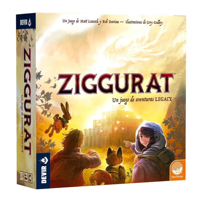 Devir Ziggurat Cooperative Legacy Board Game for Adventure and Mystery | Evolution Campaign in 6 Chapters | 3D Board for 2 to 4 Players from 10 Years (BGZIGGES)