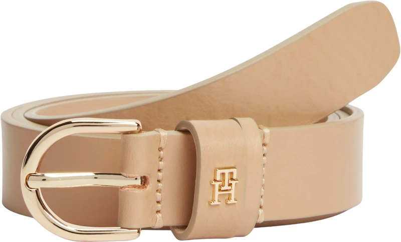 Tommy Hilfiger Women Essential Effortless 2.5 Aw0Aw16836 Adjustable Belt, KHAKI, 90