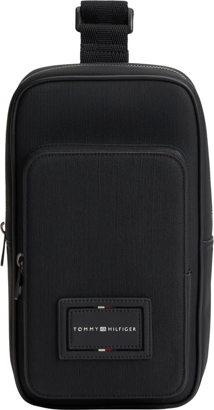 Tommy Hilfiger Men Th Foundation Sling Pack AM0AM14466 Other Bags, BLACK, One Size