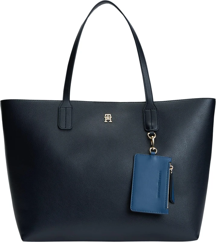 Tommy Hilfiger Women Th Icon Tote AW0AW18724 Tote, BLUE, One Size