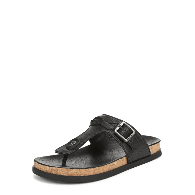 Blowfish Malibu Women's Lakeshore Flat Thong Sandals, Black, Medium Fit, UK 3