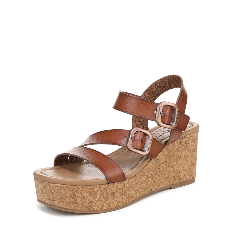 Blowfish Malibu Women's Ali Wedge Sandals, Scotch Brown, Medium Fit, UK 4 - Image 1