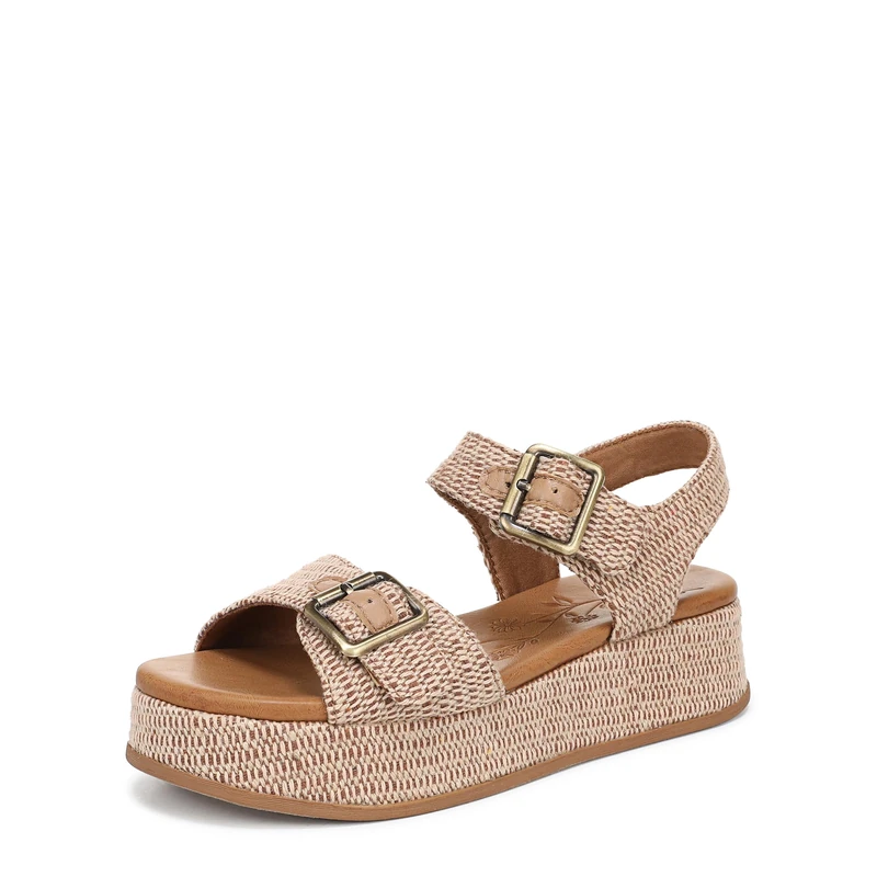 Blowfish Malibu Women's Magical Wedge Sandals, Natural, Medium Fit, UK 5