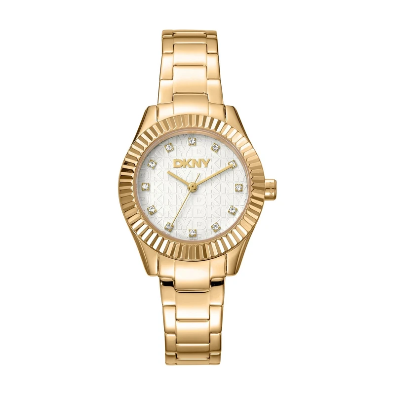 DKNY Chambers Glitz Women's Quartz Watch with Stainless Steel Strap