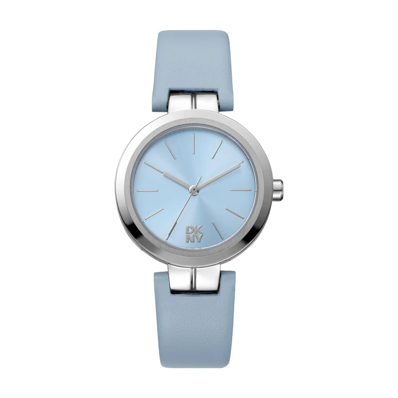 DKNY Quartz Women's Watch Downtown Midi with Leather Strap