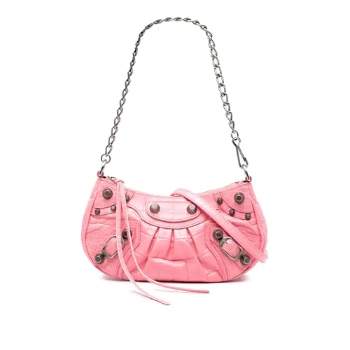 Balenciaga Pre-Loved Mini Embossed Leather Motocross Le Cagole Handbag