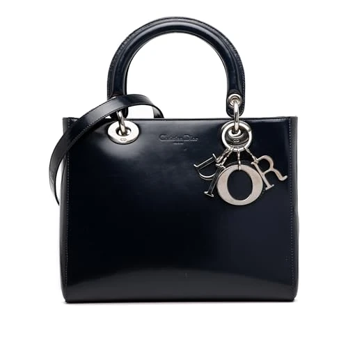 Dior Pre-Loved Medium Glazed Calfskin Lady Handbag