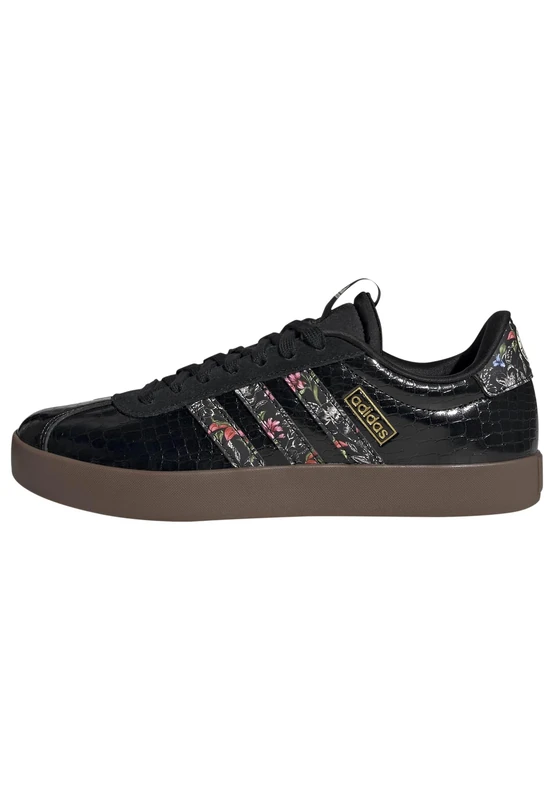 adidas Women's Vl Court 3.0 Shoes, Core Black/Core Black/Gum5, 7.5 UK
