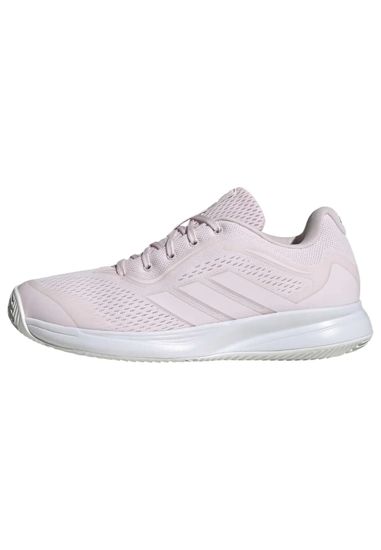 adidas Women's Avaflash 2 Tennis Shoes, Distilled Pink/Distilled Pink/Maroon, 4.5 UK