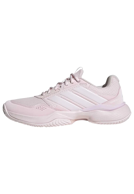 adidas Women's Gamecourt 3 Tennis Shoes, Distilled Pink/Distilled Pink/FTWR White, 4.5 UK