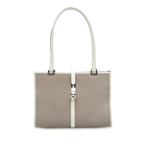 Gucci Pre-Loved Canvas Jackie Tote Bag