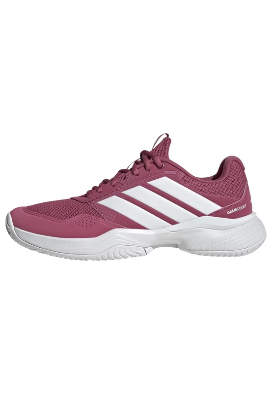 adidas Women's Gamecourt 3 Tennis Shoes, Dual Magenta/FTWR White/Dual Magenta, 4 UK