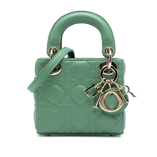 Dior Pre-Loved Micro Lambskin Cannage Lady Handbag