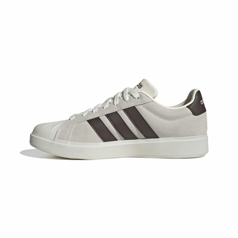adidas Men's Streettalk Shoes, Off White/Dark Brown/Off White, 5 UK
