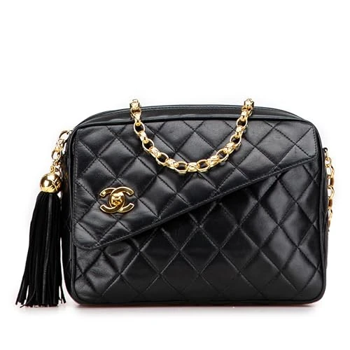 Chanel Pre-Loved CC Quilted Lambskin Tassel Camera Bag