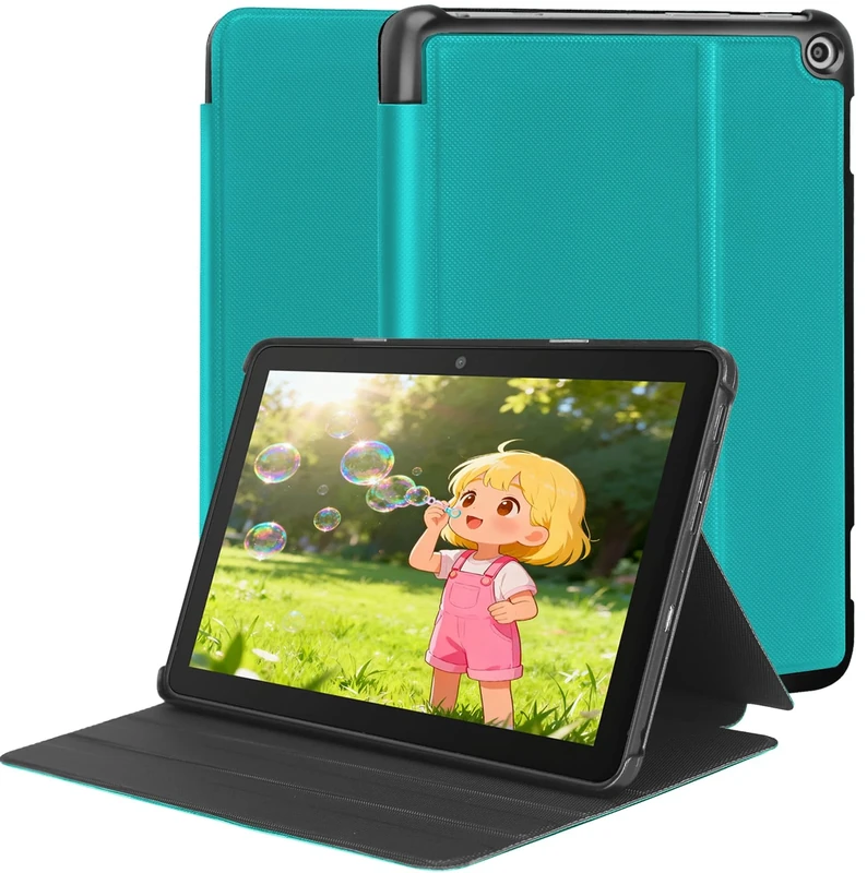 TOKILO Tablet Case for 8 inch 12th Gen 2024 Release, Soft PU Leather Case with Auto Wake/Sleep & Adjustable Stand, Un Compatible with LG/THC 8 inch Tablet (Green)