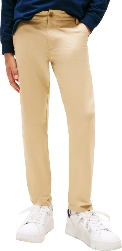 Tommy Hilfiger Boys 1985 Chino Pant KB0KB09638 Chino, Beige (Gentle Gold), 14 Years - Image 1