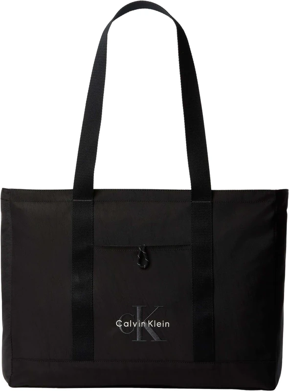 Calvin Klein Men's Bold Ew Tote LV04D3528G Tote, BLACK (Black), One Size