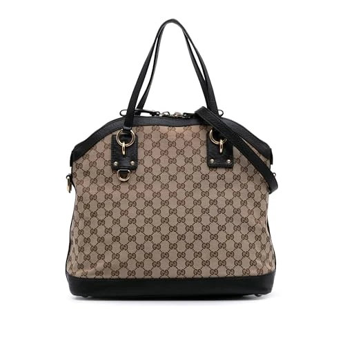 Gucci Pre-Loved Large GG Canvas Charm Dome Satchel