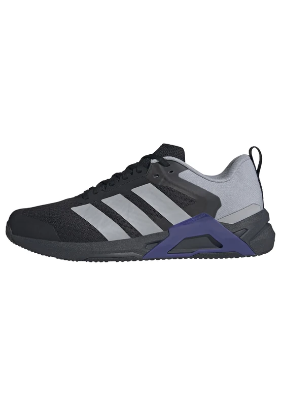 adidas Men's Dropset Control Training Shoes, core Black/Halo Silver/Pure Purple, 8 UK