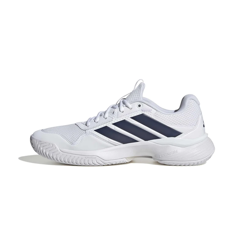 adidas Men's Gamecourt 3 Tennis Shoes, FTWR White/Dark Blue/core Black, 6.5 UK