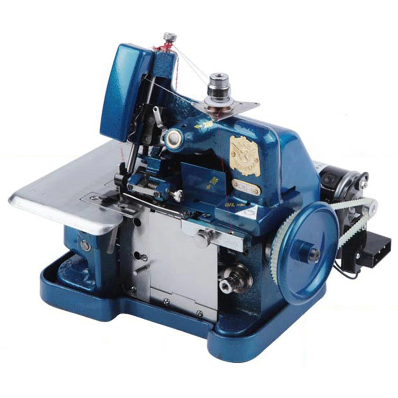 YAVTNUIO Handheld Overlock Leather Sergers Machine, Industrial Overlock Sewing Machine, with 3000 Stitches/min, Adjustable Stitch Length, With Metal Frame, for Professional Garment Sewing