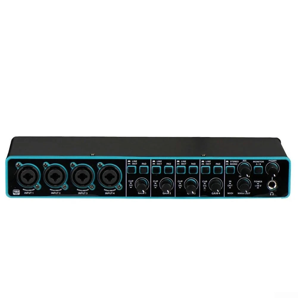 Professional USB Audio Interfaces With Mic Preamplifier For Recording Microphones And Instruments For Studio Recording