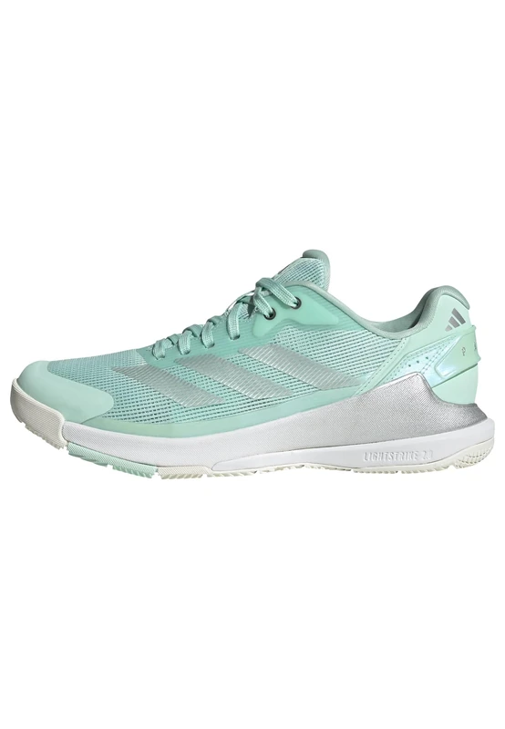 adidas Women's Crazyquick Lightstrike Padel Shoes, Clear Mint/Silver met./FTWR White, 5 UK