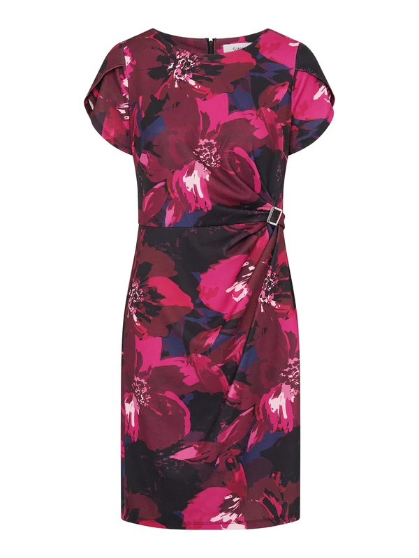 Gina Bacconi Floral Print Dress, Multi, 14