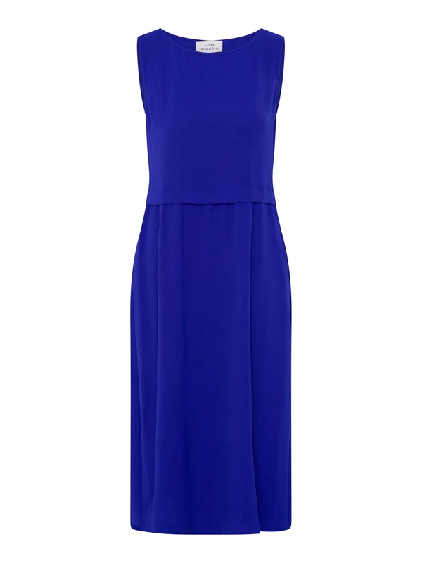 Gina Bacconi Women's Sleeveless Midi Dress Cocktail, Cobalt, 18